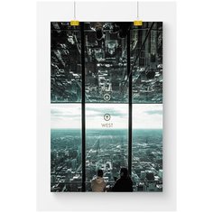 Постер на стену для интерьера Postermarkt Город №7, размер 50х70 см, постеры картины для интерьера в тубусе