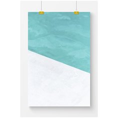 Постер на стену для интерьера Postermarkt Фрагмент бассейна, размер 60х90 см, постеры картины для интерьера в тубусе