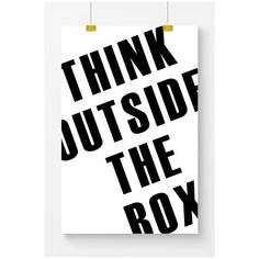 Постер на стену для интерьера Postermarkt Мотивация Think, размер 60х90 см, постеры картины для интерьера в тубусе