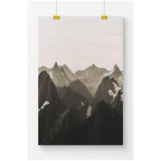 Постер на стену для интерьера Postermarkt Горы №3, размер 50х70 см, постеры картины для интерьера в тубусе