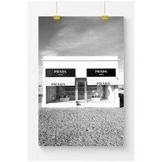 Постер на стену для интерьера Postermarkt Prada Marfa, размер 60х90 см, постеры картины для интерьера в тубусе