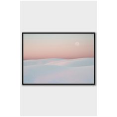 Постер на стену для интерьера Postermarkt Снежные склоны, постер в черной рамке 40х50 см, постеры картины для интерьера в черной рамке