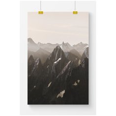 Постер на стену для интерьера Postermarkt Горы №4, размер 70х100 см, постеры картины для интерьера в тубусе