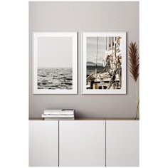 Постеры для интерьера Postermarkt Набор из двух постеров, размер 60х90 см, постеры картины для интерьера в тубусе, Набор постеров №74