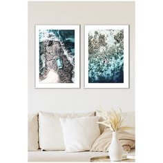 Постеры для интерьера Postermarkt Набор из двух постеров, размер 70х100 см, постеры картины для интерьера тубусе, Набор постеров №176