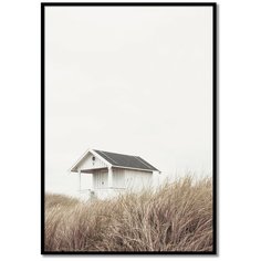 Постер в рамке Postermarkt "Дом на холме", 40х50 см