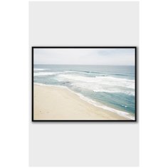 Постер на стену для интерьера Postermarkt Берег моря №3, постер в черной рамке 50х70 см, постеры картины для интерьера в черной рамке