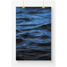 Постер на стену для интерьера Postermarkt Синее море №2, размер 70х100 см, постеры картины для интерьера в тубусе