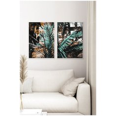 Постеры для интерьера Postermarkt Набор из двух постеров, размер 40х50 см, постеры картины для интерьера в тубусе, Набор постеров №168