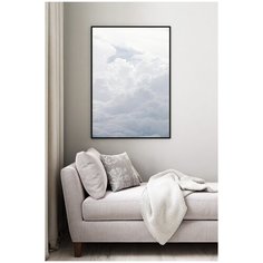 Постер в черной рамке Postermarkt "Белые облака", 40х50 см