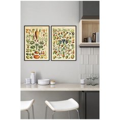 Набор из двух постеров Postermarkt в рамках 50х70 см, Идеальная пара #107