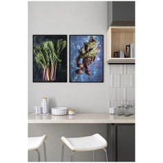 Постеры для интерьера Postermarkt Набор из двух постеров, размер 40х50 см, постеры картины для интерьера в тубусе, Набор постеров №153