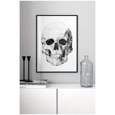Постер в черной рамке Postermarkt "Череп", 40х50 см