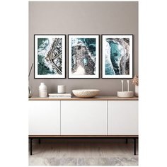 Набор из трех постеров Postermarkt в черных рамках 40х50 см, Набор #30