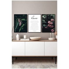 Набор из трех постеров Postermarkt в черных рамках 40х50 см, Набор #19