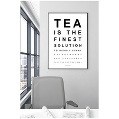 Постер в черной рамке Postermarkt "Фраза Tea is the finest", 50х70 см