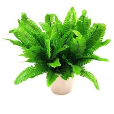Искусственный папоротник в горшке/Искусственные цветы для декора/ искусственные цветы для декора в горшках/ искусственные цветы для декора в кашпо/ Искусственные растения/ искусственные цветы в кашпо Holodilova