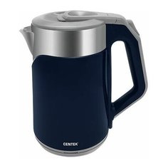 Чайник Centek CT-0023 Blue 2.0л <2000W> двойной корпус - сталь+пластик, двойная стенка, сохран тепла