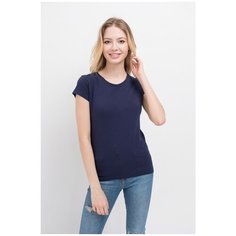 Однотонная футболка из хлопка Marimay (7931, синий, размер: 42)