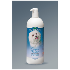 Bio-Groom Super White Концентрированный шампунь для кошек и собак светлых окрасов 946мл Bio-Groom BG Super White шампунь 946мл