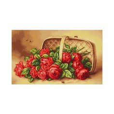 Набор для вышивания в технике гобелен LUCA-S "Корзина с розами" G499
