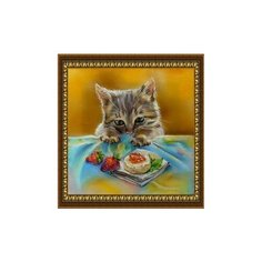 Алмазная мозаика Милато "Пушистый воришка" O-504 Milato