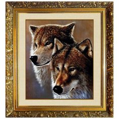 Алмазная мозаика Милато "Волчья пара" F-325 Milato