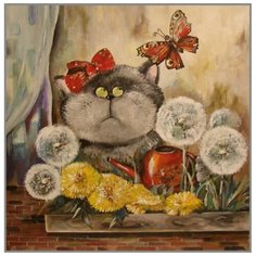 R-937 Алмазная мозаика Милато "Кошкины одуванчики" Milato