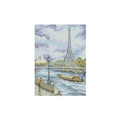 Алмазная мозаика Белоснежка "Набережная Сены" 089-ST