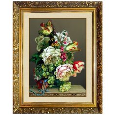 Алмазная мозаика Милато "Розы, тюльпаны, виноград" F-171 Milato