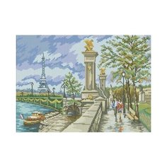 Алмазная мозаика Белоснежка "Мост Александра III" 117-ST