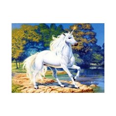 Алмазная мозаика Милато "Единорог у синего озера" N-272 Milato