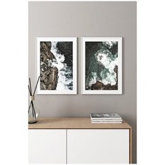 Набор из двух постеров Postermarkt в рамках 50х70 см, Идеальная пара #70