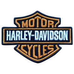 Нашивка (шеврон, патч), Стежкофф, "HARLEY DAVIDSON", 12х9 см, 1 штука
