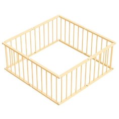 Большой детский игровой манеж-трансформер, 8 секций, кремовый Посиделкин