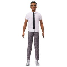 Кукла Barbie Игра с модой Fashionistas 10 Кен в рубашке с галстуком FNJ42