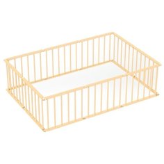 Большой детский игровой манеж-трансформер, 10 секций,кремовый Посиделкин