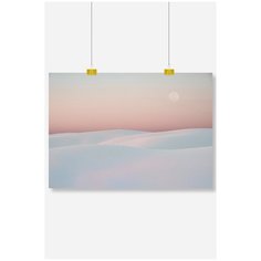 Постер на стену для интерьера Postermarkt Снежные склоны, размер 40х50 см, постеры картины для интерьера в тубусе