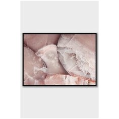 Постер на стену для интерьера Postermarkt Фактура мрамора, постер в черной рамке 30х40 см, постеры картины для интерьера в черной рамке