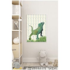 Детский постер в белой рамке Postermarkt "Игуана", 40х50 см