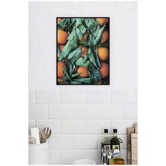 Постер для кухни в черной рамке Postermarkt "Апельсины", 50х70 см