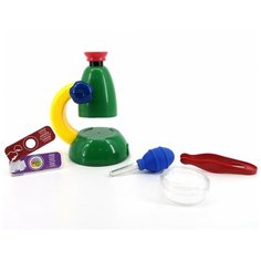 Микроскоп детский с аксессуарами из серии Мой первый научный набор JS003 Edu Toys