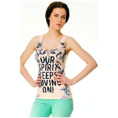 Майка борцовка с принтом Mondigo (5282, бежевый, размер: 50)