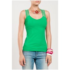 Майка с лямочками крест на крест TOM FARR (7079, зеленый, размер: 42)