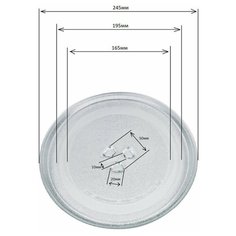 Тарелка СВЧ 245 мм LG