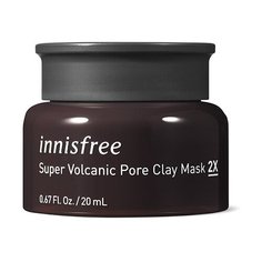 Глиняная маска 2X с вулканическими кластерами Super Volcanic Clusters для очищения пор 20 мл. Innisfree