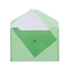 Папка-конверт с кнопкой А4 "Attomex" 120мкм, полупрозр. зелен. 3071817