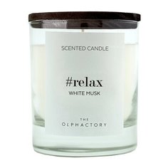 Свеча ароматическая, Relax Black, Белый мускус, 40 ч., VV401MBBTO, Ambientair