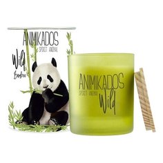 Свеча ароматическая Wild Panda, Бамбуковый, 40 ч, VV040BMAW, Ambientair