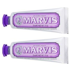 Marvis Комплект Зубная паста Jasmin Mint Жасмин и мята, 2 шт по 25 мл